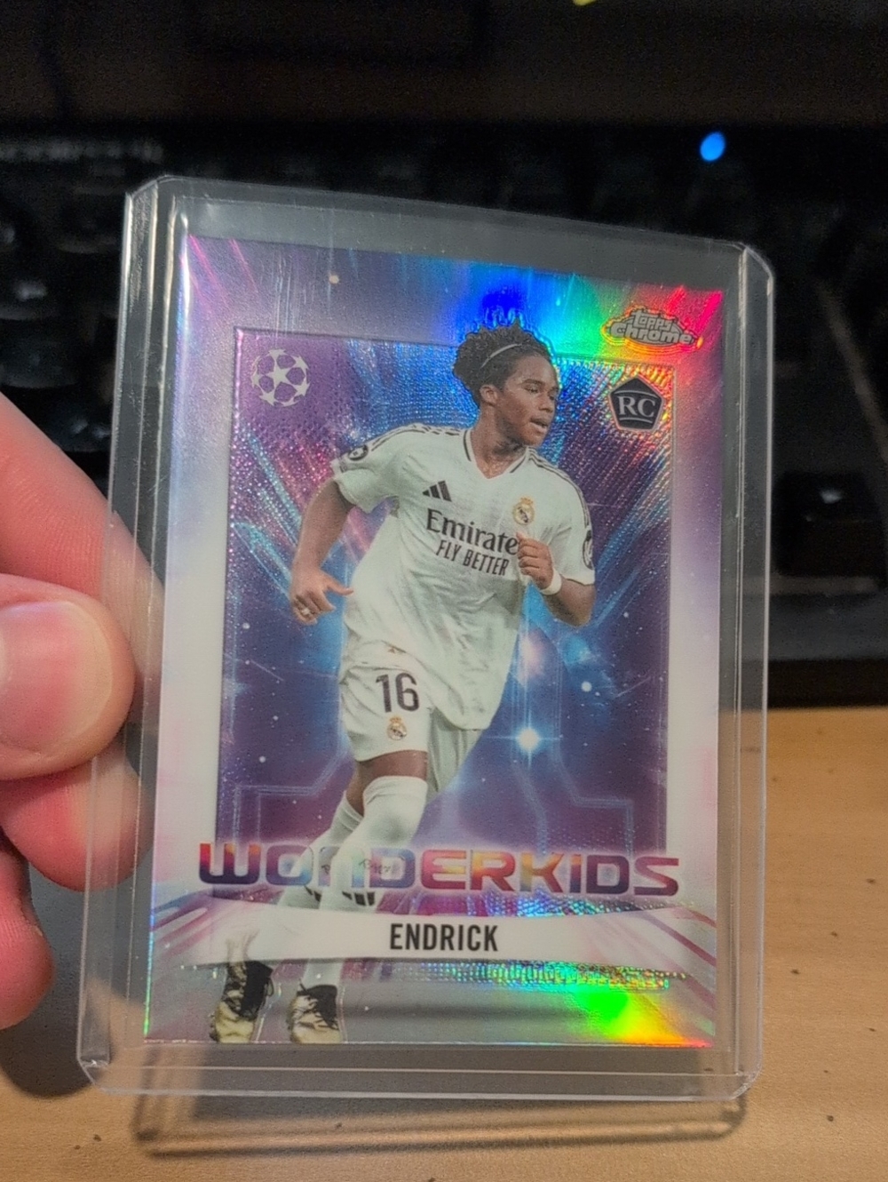 Wonderkids Endrick Real Madrid Holographic Rainbow Card